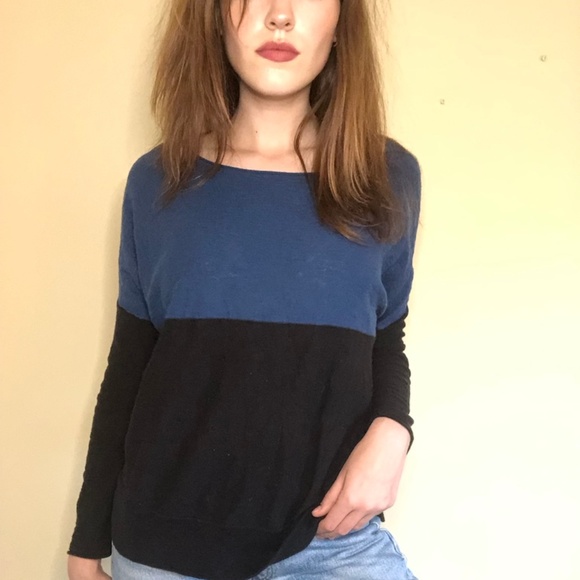 Vince Tops - Vince 100% Cotton Colorblock Long Sleeve